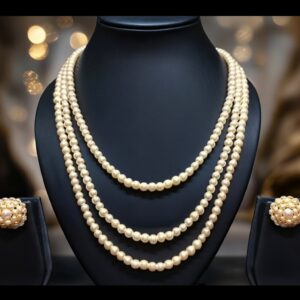 Three Layer Pearl Necklace