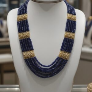 Multilayer Royal Blue with Jadau Cascade