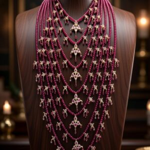 Raani Satlada in Maroon onyx