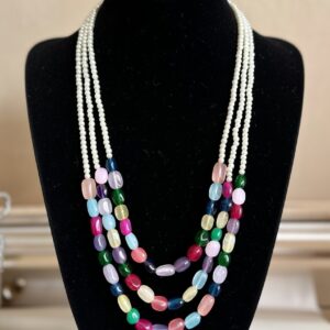Multicolor long necklace