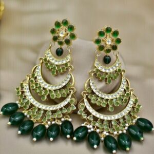 Earring Green beads