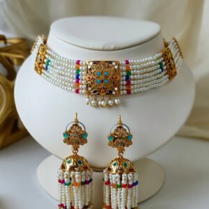 Navratan Choker with Jhumki