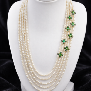 White Multi-Layered Pearl Necklace