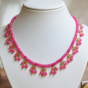 Pink Onyx Necklace