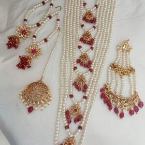 Bridal set-Satlada with tika and jhumer