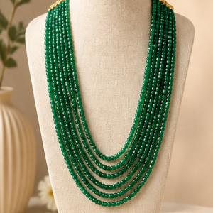 Multilayer Green Onyx Necklace