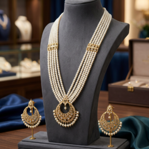 Jadau Multistrand Pearl Necklace